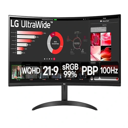 Monitor, LG UltraWide Quad HD.