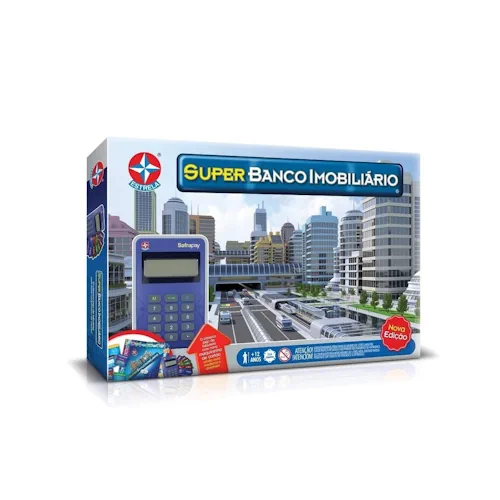 Jogo de Tabuleiro, Banco Imobiliário com Maquininha.